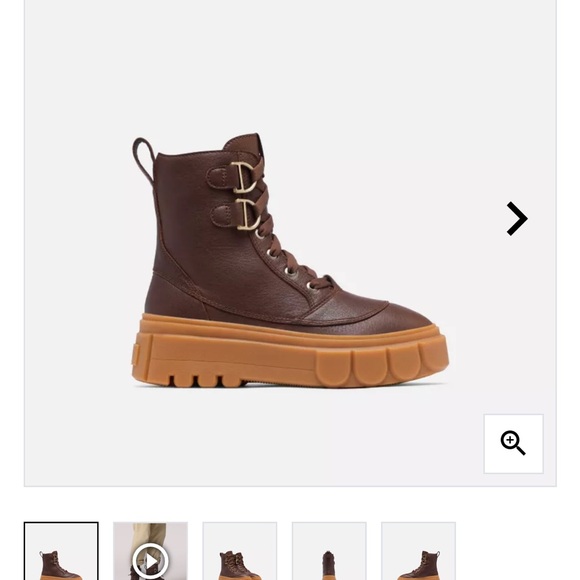 Sorel Women’s Caribou X Lace Boot in Tobacco like new! - Picture 4 of 6